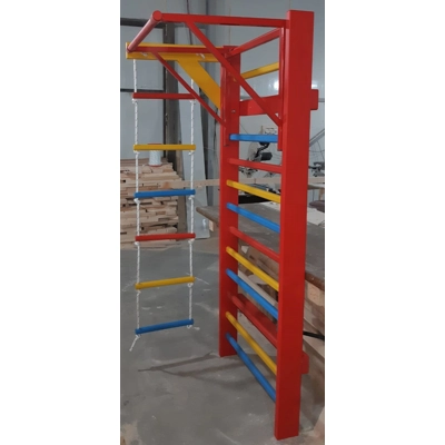 Spalier Gimnastica Multifunctional, 200x80 cm, Colorat, 12 Bare, M420LC3