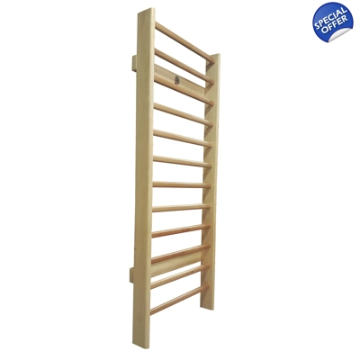 Spalier Gimnastica, 200x80 cm, Nelacuit Natur, 12 Bare - M320N