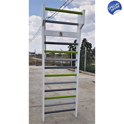 Spalier Gimnastica SCHROTH, 200x80 cm, Colorat, 12 Bare - M220LC3