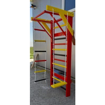 Spalier Gimnastica Multifunctional, 230x80 cm, Colorat, 14 Bare, M4.130LC3.