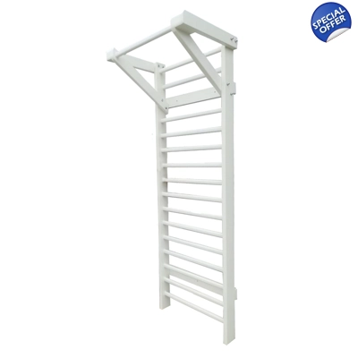 Spalier Gimnastica 230×80 cm, Multifunctional, M7030C, ALB, 15 BARE