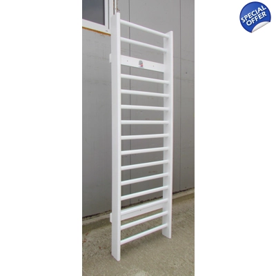 Spalier Gimnastica Standard, 230x80 cm, Alb, 14 Bare - M1230AL