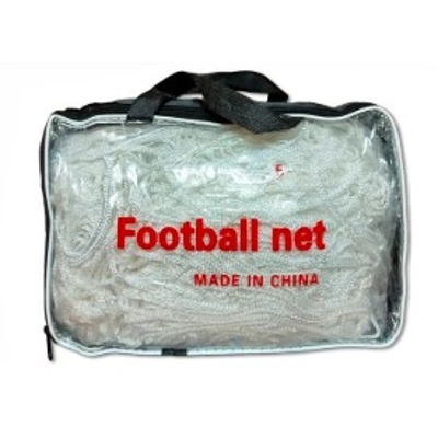 Set 2 Plase Fotbal 3x2 m din Poliester, Alb | Plasă Profesională pentru Porți Fotbal - PFM32LJ