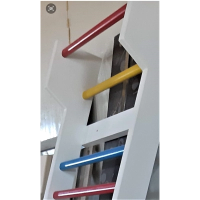 Spalier Gimnastica SCHROTH, 200x80 cm, Colorat, 12 Bare - M220LC12