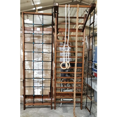 Spalier Gimnastica 230×160 cm, Multifunctional, Colorat, 14 Bare – M5830CL