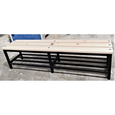 Banca vestiar 150x40x45 cm, cu suport pentru pantofi, BVSP150L