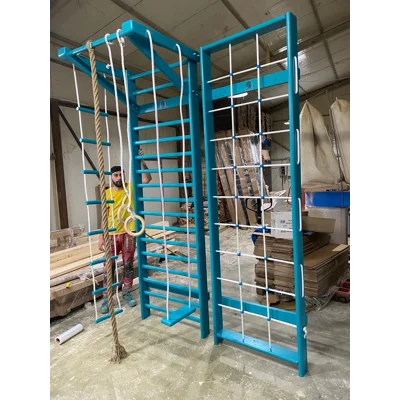 Ansamblu Gimnastica 260x160 cm, Spalier, Plasa si Accesorii Catarare, Lacuit, M5860L