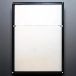 Black Satin Box Framed Print