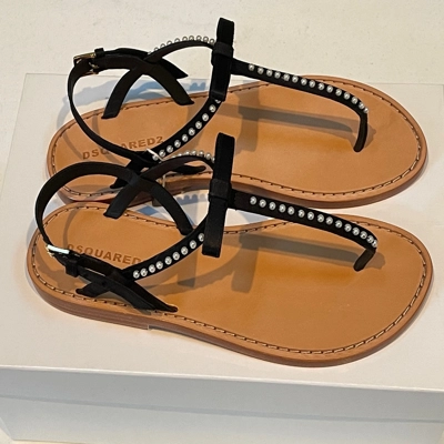 Dsquard Black Sandals Size 8