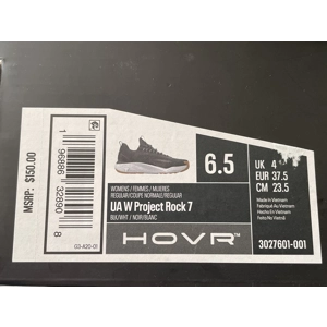 Under Armour Project Rock 7 - Size 6.5 Women’s Training Shoes -Black/Gum New