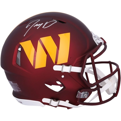Jayden Daniels Washington Commanders Autographed Fanatics Authentic Riddell Speed Authentic Helmet