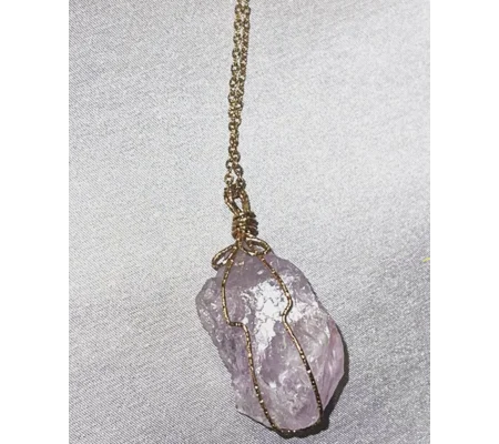 Rose Quartz Stone Necklace