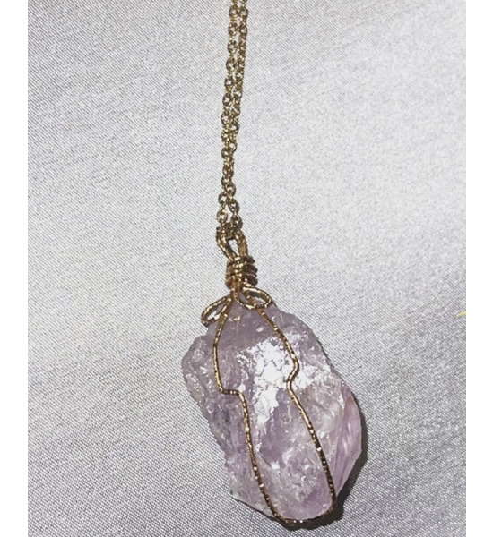 Rose Quartz Stone Necklace