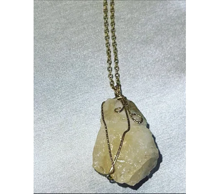 Yellow Tigers Eye Necklace