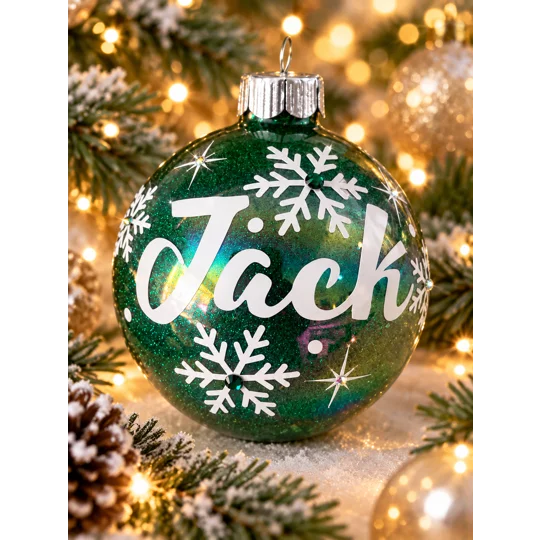 Personalized Name with Birthstone Ornament