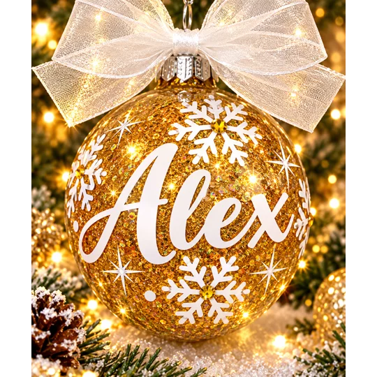 Personalized Name with Birthstone Ornament