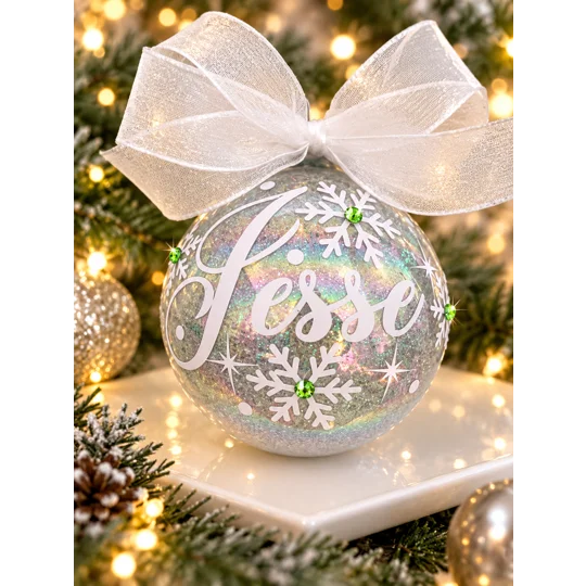 Personalized Name with Birthstone Ornament