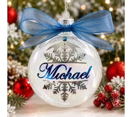 Personalized Name with Birthstone Ornament