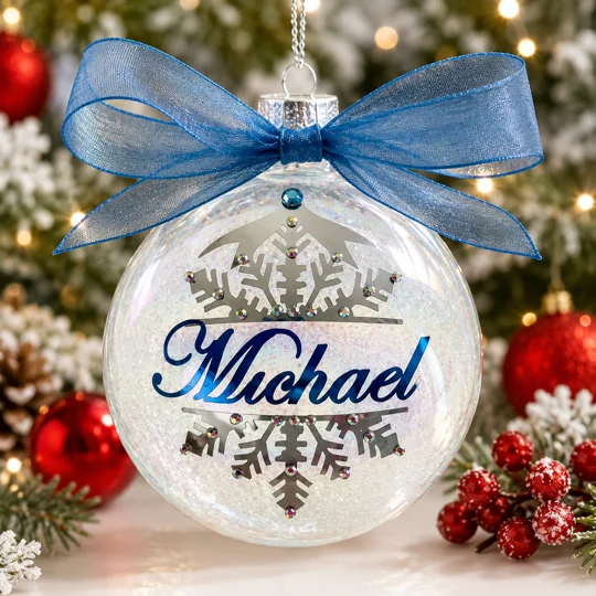 Personalized Name with Birthstone Ornament