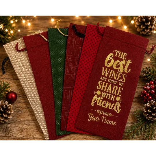 Personaled Wine Gift Tote