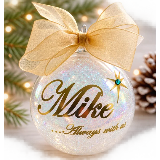 Personalized Memorial Christmas Ornament