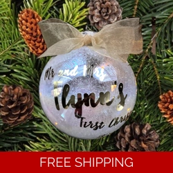 Personalized Name with Birthstone Ornament