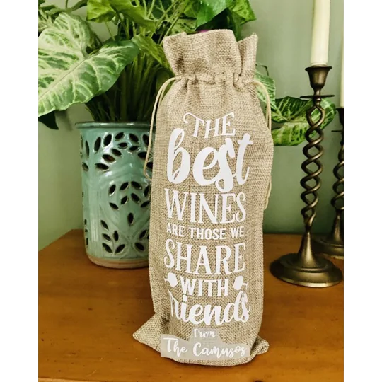 Personaled Wine Gift Tote