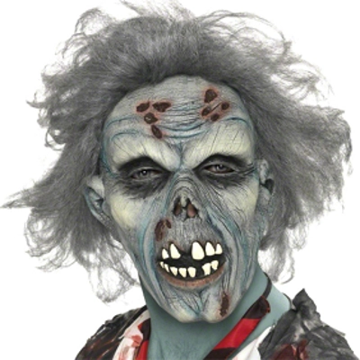 Zombie Mask with Hair