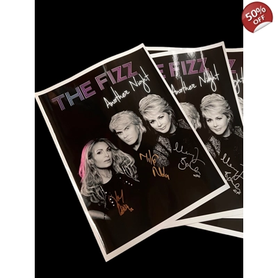 GLOSSY HAND SIGNED INDIGO SOUVENIR POSTER