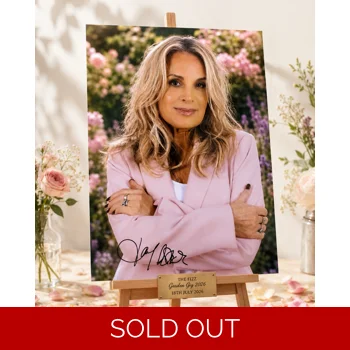 Hand Signed Jay Aston Photo