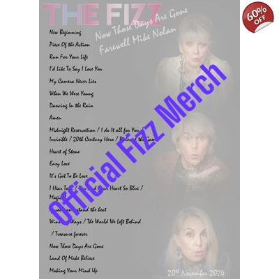 THE STAG HAND SIGNED A4 SETLIST