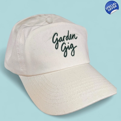 Embroidered Garden Gig Cap