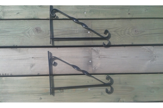 Pair of Hanging Basket Brackets Pair of Hanging Basket Brackets