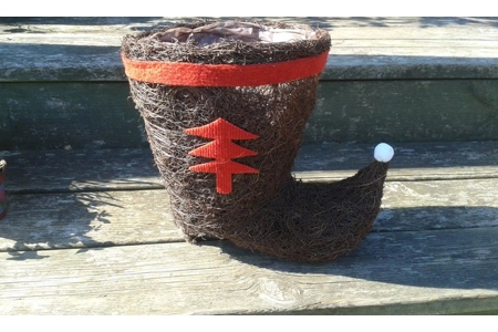 Christmas Boot Planter Christmas Boot Planter