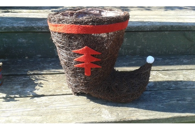 Christmas Boot Planter Christmas Boot Planter