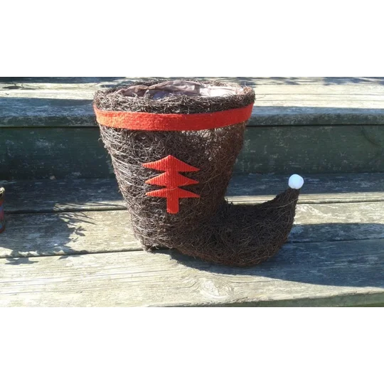 Christmas Boot Planter