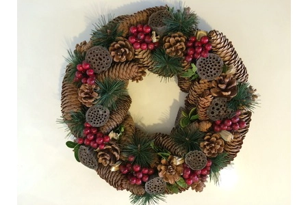 Cone Christmas Wreath Cone Christmas Wreath