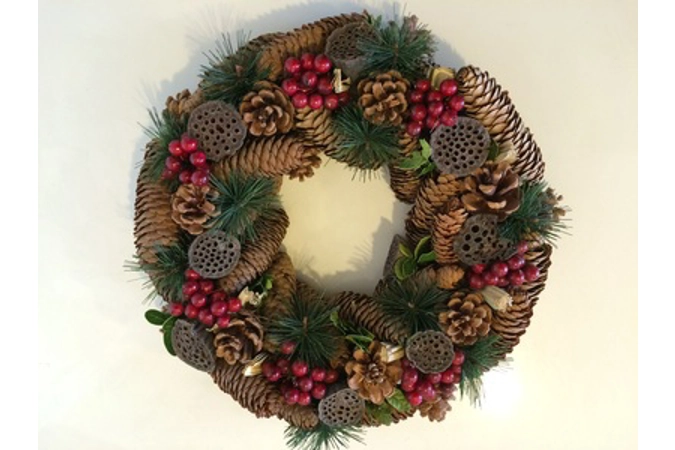 Cone Christmas Wreath