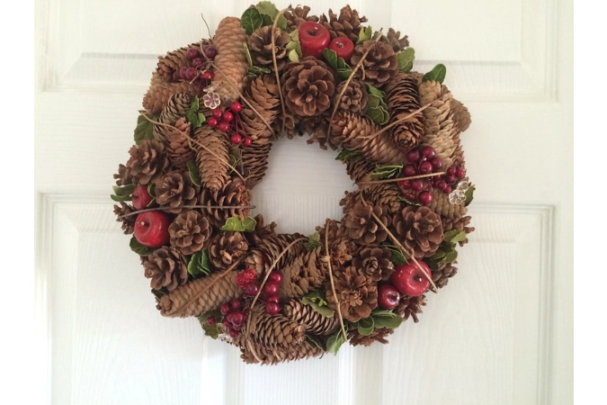 Apple Christmas Wreath