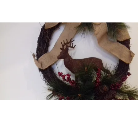 Reindeer Christmas Wreath