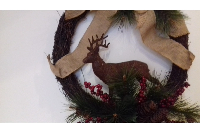 Reindeer Christmas Wreath
