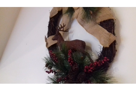 Reindeer Christmas Wreath
