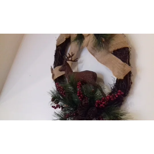 Reindeer Christmas Wreath