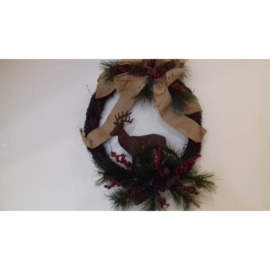 Reindeer Christmas Wreath