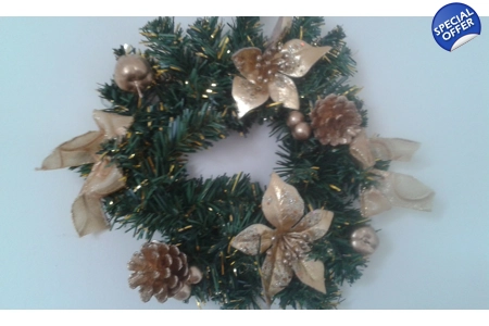Gold Christmas Wreath