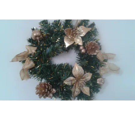 Gold Christmas Wreath