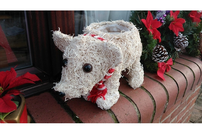 Polar Bear Christmas Planter Polar Bear Christmas Planter