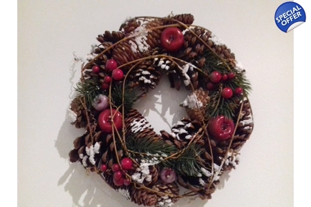 Snowy Christmas Wreath Snowy Christmas Wreath