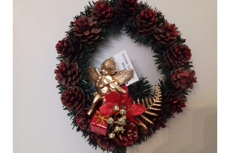 Cherub Christmas Wreath Cherub Christmas Wreath