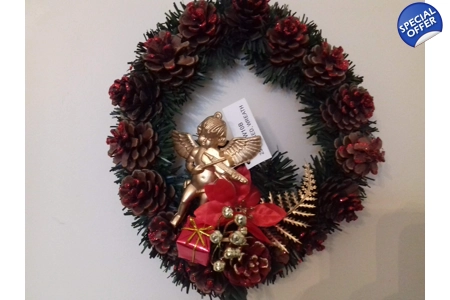 Cherub Christmas Wreath Cherub Christmas Wreath